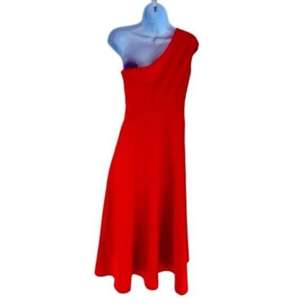 Tuckernuck One-Shoulder Red Midi Dress - Picture 6 of 9